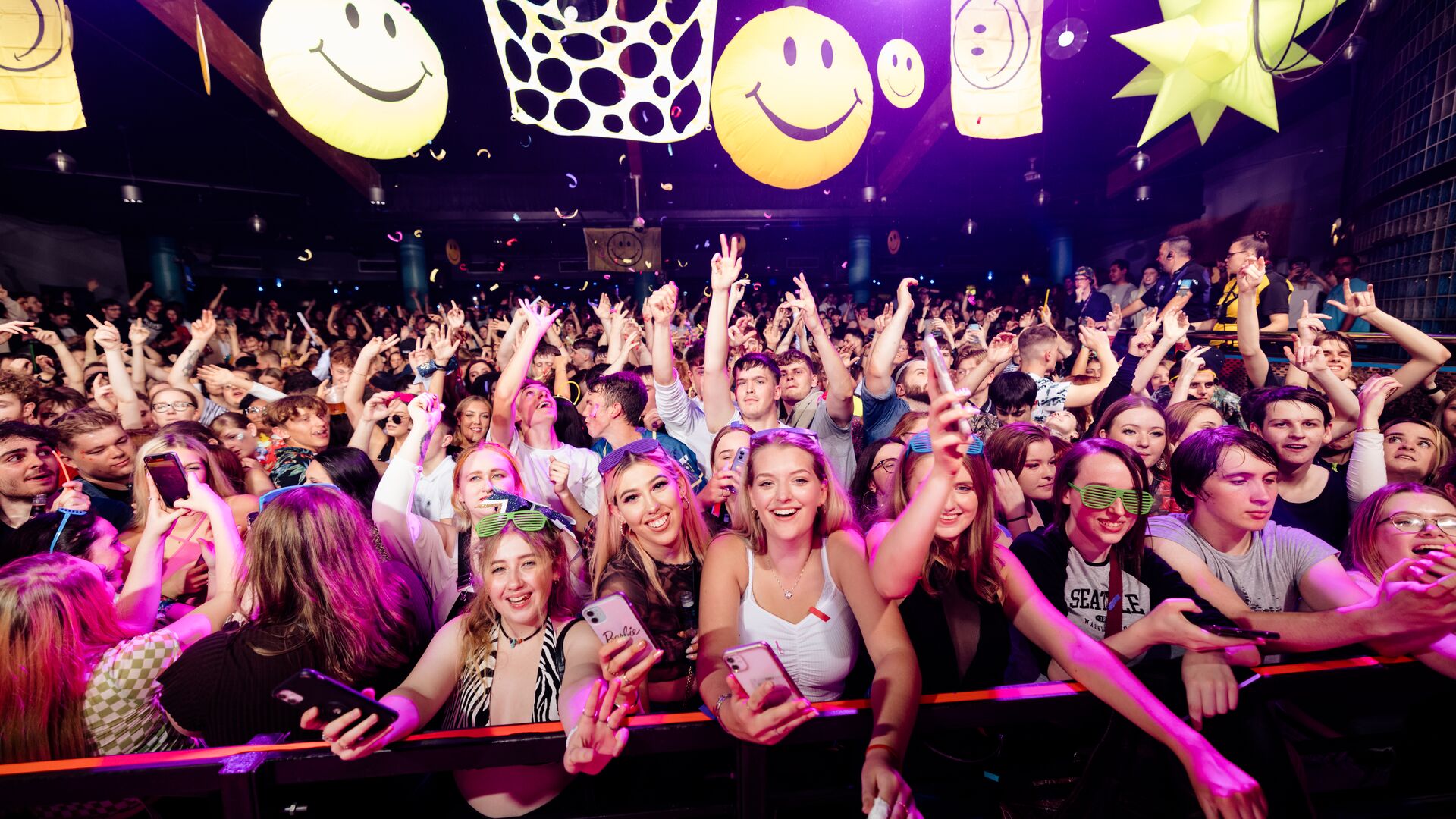 students at asylum nightclub on a night out