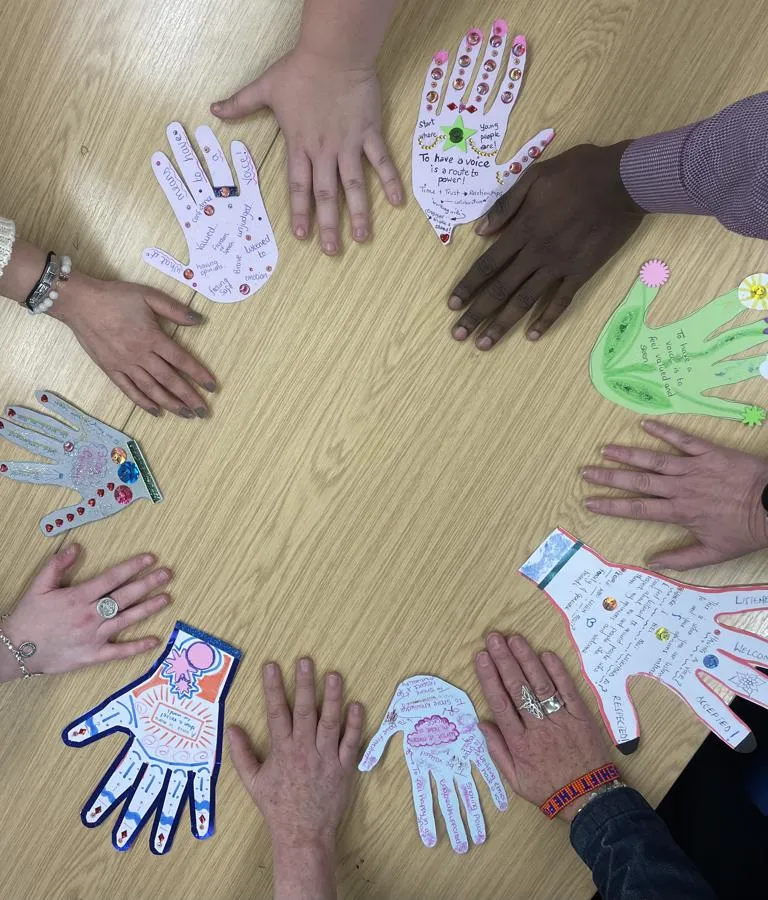 youth work hands