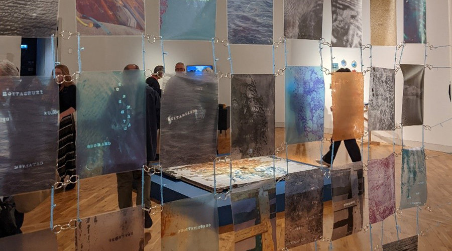 Water, Worry and Me, 2023 Mixed Media by Caitlin Smith – Hull on the Rise Exhibition. Mixed media on exhibition