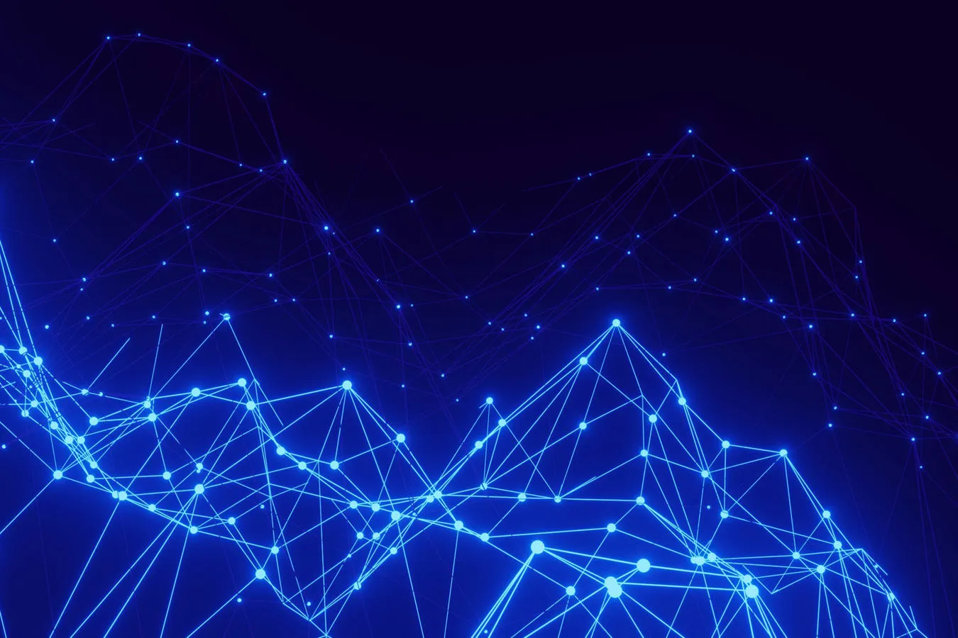 Abstract image showing connection using light
