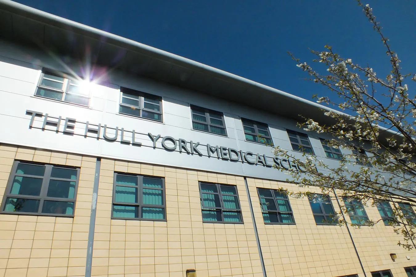 Hull York Medical School sign on a building