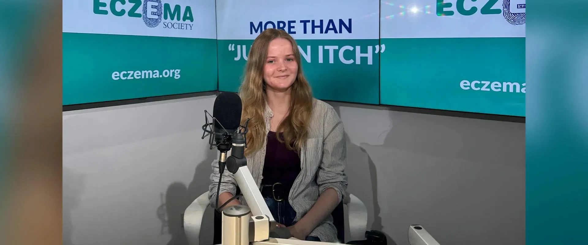 Chloe North with microphone