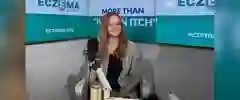 Chloe North with microphone