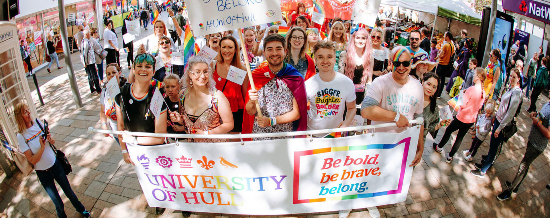 students at hull pride