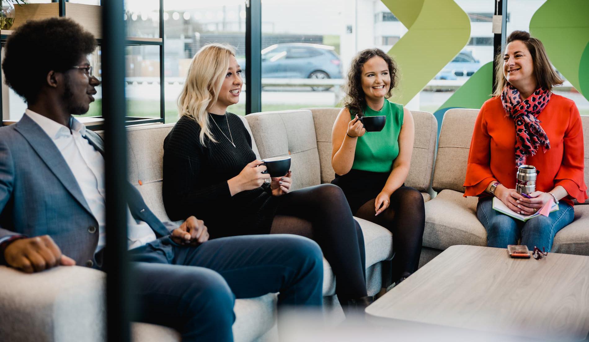 A meeting with coffee at Aura Innovation Centre