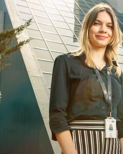 Emily Brown, University of Hull student on work placement at Jaguar Land Rover