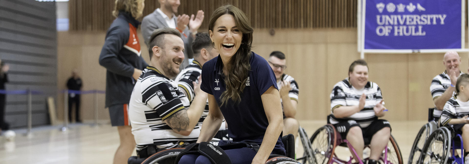 HRH Princess of Wales taking part in wheelchair rugby