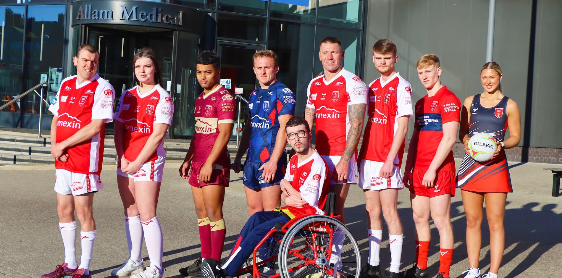 Hull KR teams on the University of Hull campus