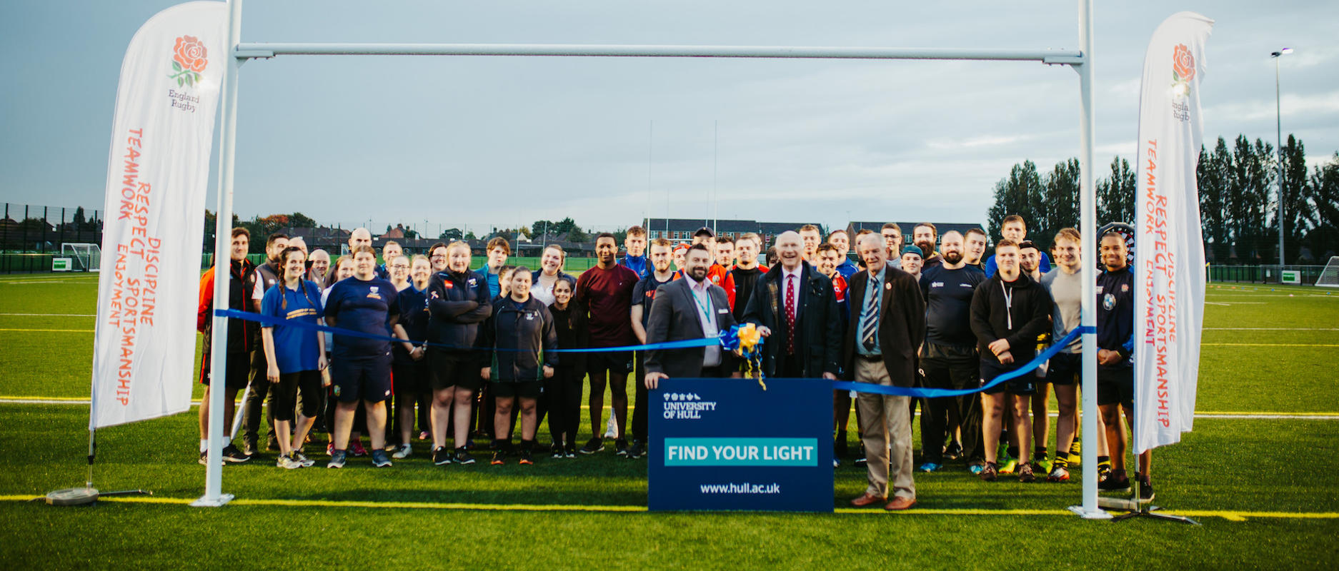 John Spencer opens new rugby pitch at University