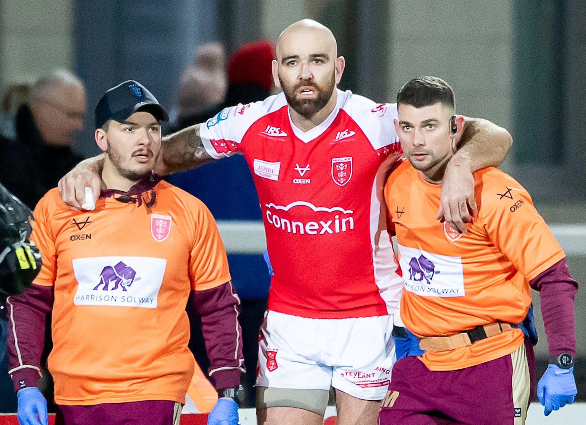 Hull KR - Jimmy McDaniel with Head Physio Dan Ramsden