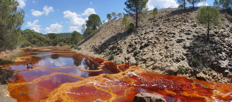 River pollution from mining