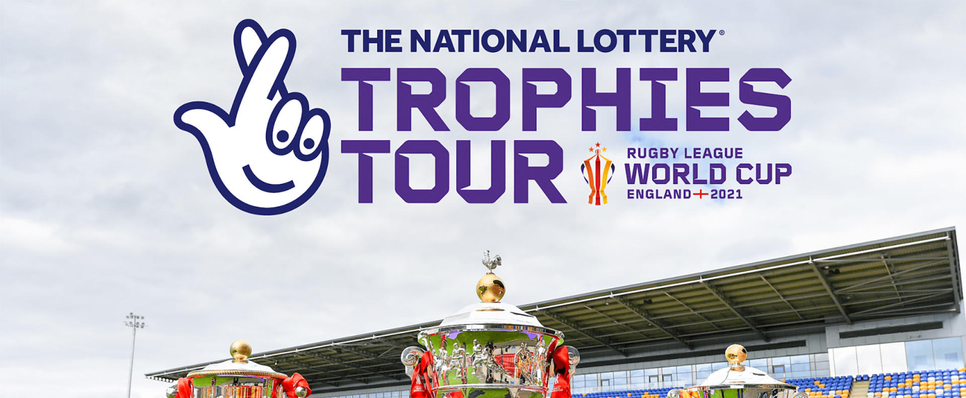 rugby league world cup trophies tour poster