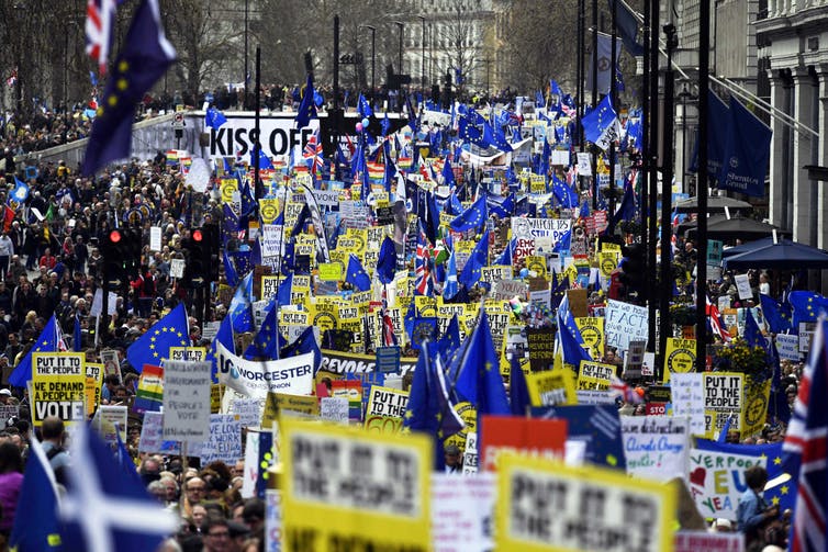 road to brexit nigel protest