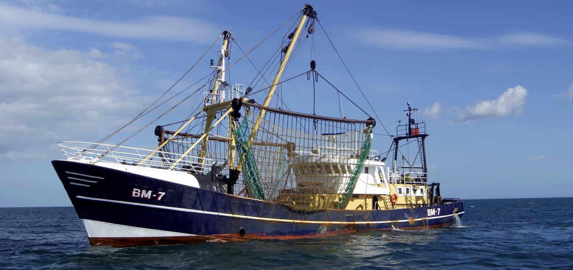 Trawler boat at sea