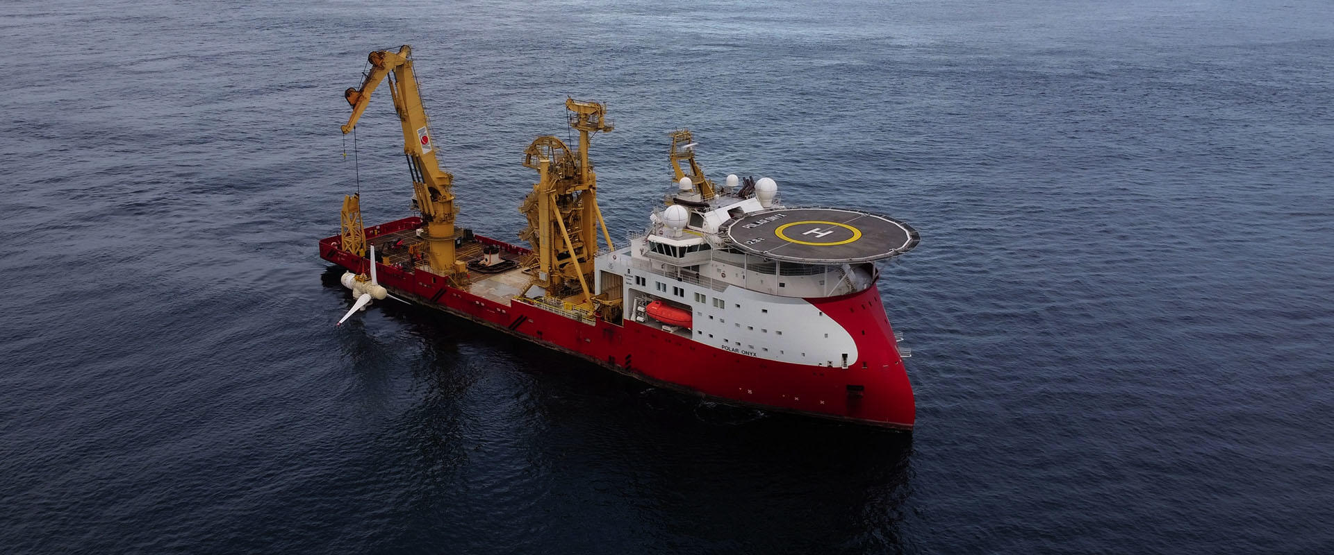 Polar Onyx working at the MeyGen tidal power site off the coast of Caithness