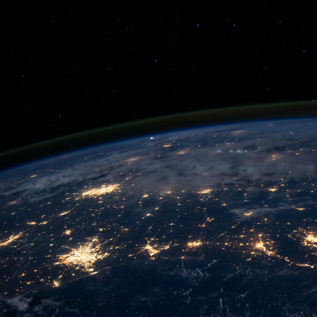 A photo of planet earth looking down from space