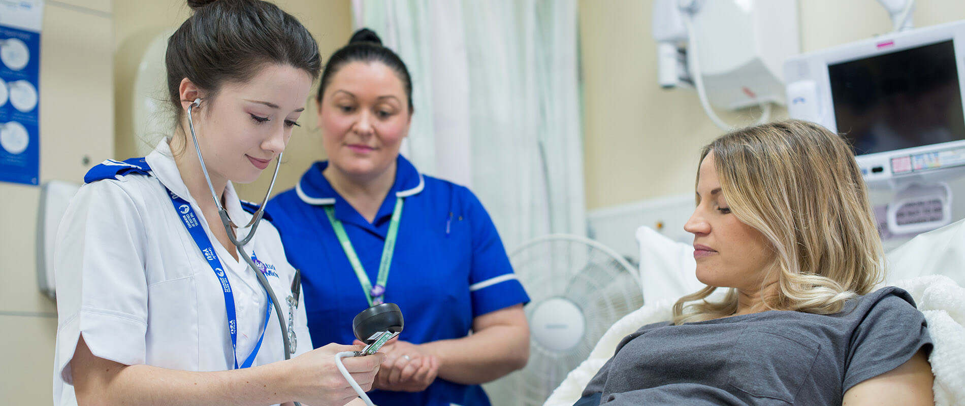 Nurse with patient