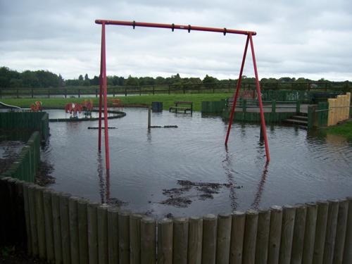 Flooded playground From Lancaster Uni re Help Projects