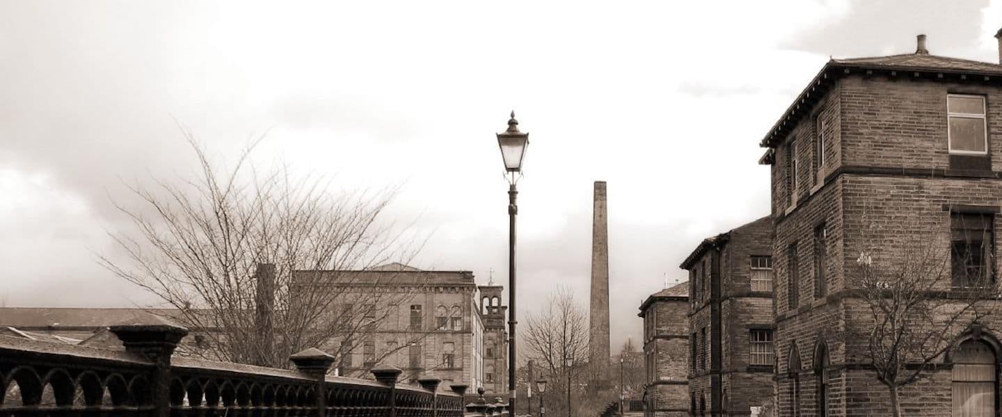 The old streets of Saltaire Village by Paul Stevenson