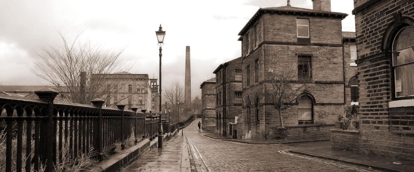 The old streets of Saltaire Village by Paul Stevenson